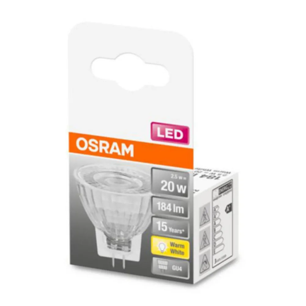 OSRAM LED-reflektor GU4 MR11 1,8W 2 700K| G4 & Gu4 / Mr11 Pærer|Led-Pærer