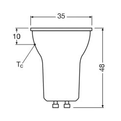 OSRAM LED-reflektor GU10, PAR11, 3 W, 2700 K, 36°, dimbar| Gu10 Pærer