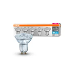 OSRAM LED-reflektor GU10 2,6W 4000 K 230lm 36° 5er| Gu10 Pærer