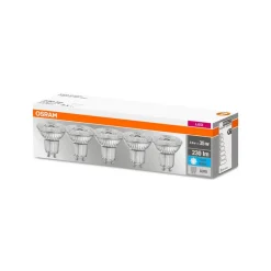 OSRAM LED-reflektor GU10 2,6W 4000 K 230lm 36° 5er| Gu10 Pærer