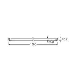 OSRAM LED-rørpære T8 17,6W energiklasse A 840 150cm Clearance