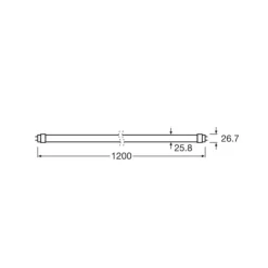 OSRAM LED-rørpære T8 10W energiklasse 840 120cm| Lysrør|Lysrør