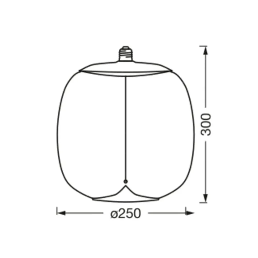 OSRAM Vintage 1906 Big Oval, ravgult, E27, 2700 K, glødetråd| E27 Pærer