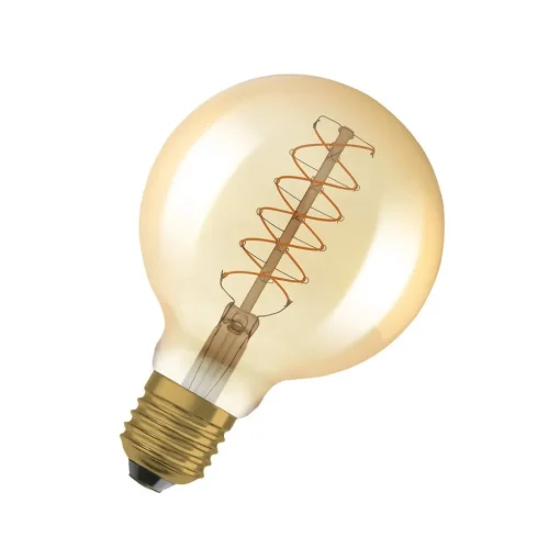 OSRAM Vintage 1906 LED-globe G95 E27 7W gull dim| E27 Pærer|Dimbar Led-Pære