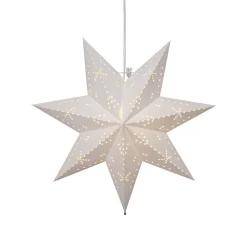 STAR TRADING Papirstjerne Classic med E14-fatning, hvit Outlet