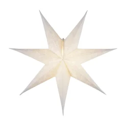 STAR TRADING Papirstjerne Decorus uten belysning hvit/sølv| Julebelysning|Dekorasjonsbelysning