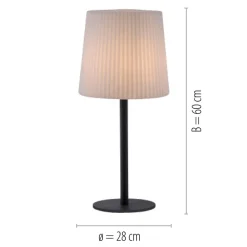Paul Neuhaus bordlampe Falter, IP65, høyde 60 cm| Dekorasjonsbelysning|Bordlamper