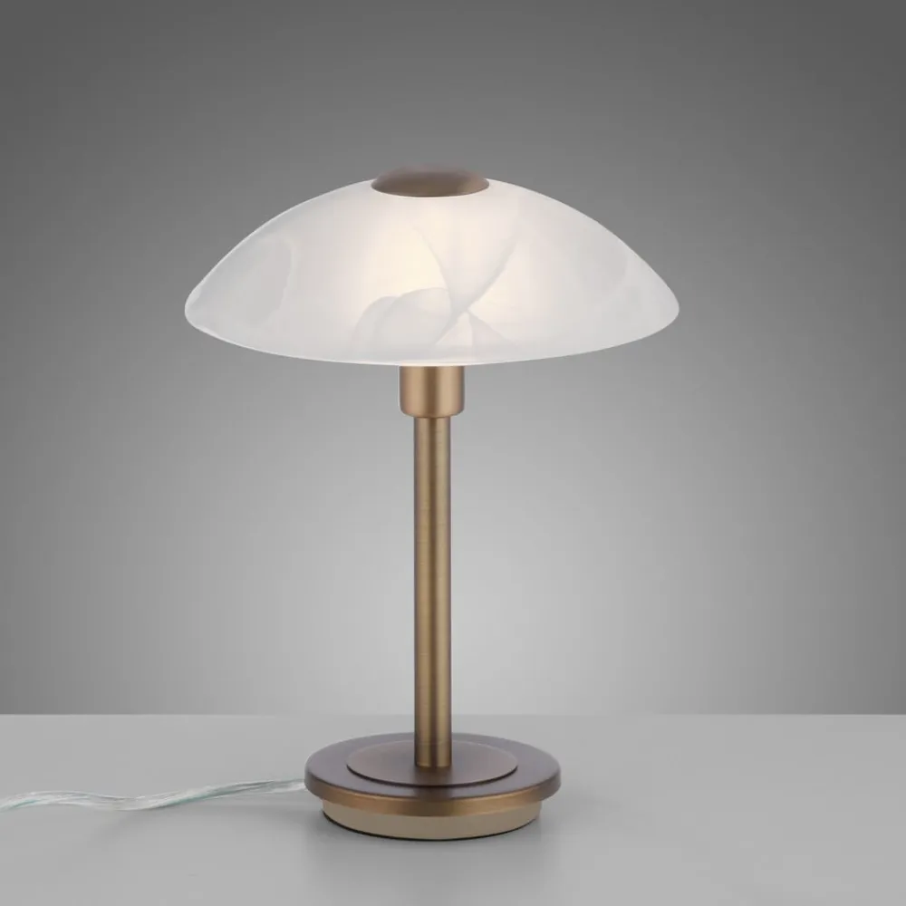 Paul Neuhaus Enova bordlampe, antikk messing| Bordlamper