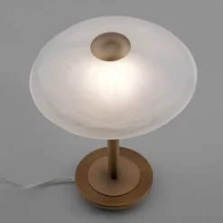 Paul Neuhaus Enova bordlampe, antikk messing| Bordlamper