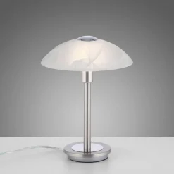 Paul Neuhaus Enova bordlampe, stålfarget