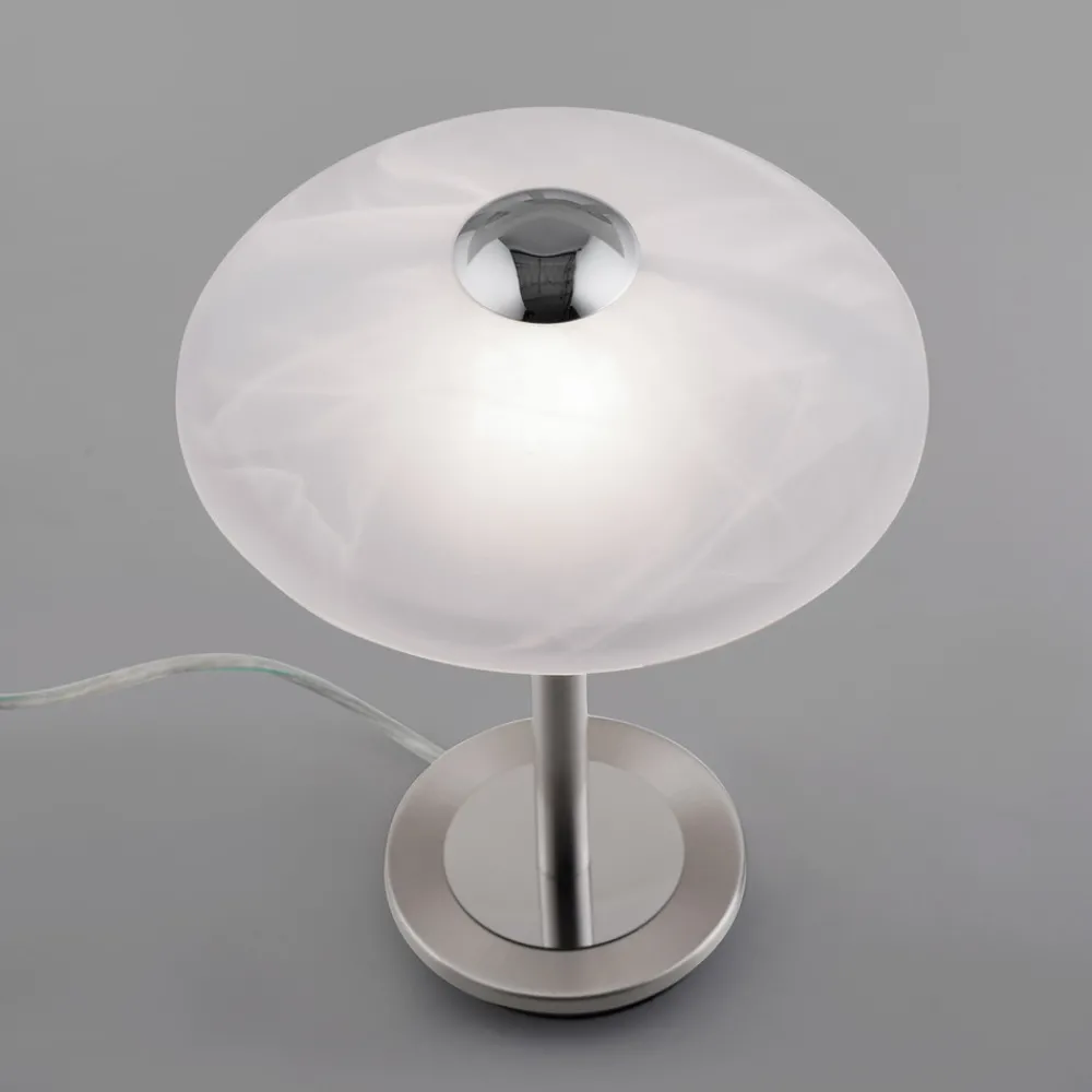 Paul Neuhaus Enova bordlampe, stålfarget