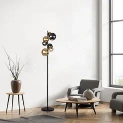 Paul Neuhaus gulvlampe Popsicle, glass, 155 cm høy, G9 New