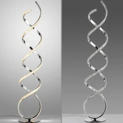 Paul Neuhaus LED-gulvlampe Kiribi, metall, 140 cm, dimbar| Gulvlamper