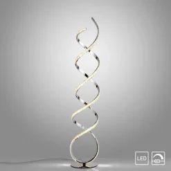 Paul Neuhaus LED-gulvlampe Kiribi, metall, 140 cm, dimbar| Gulvlamper