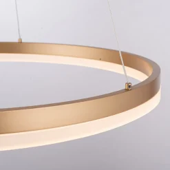 Paul Neuhaus LED-hengelampe Titus, Ø 60 cm, messing, dimbar Discount