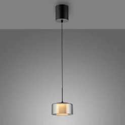 Paul Neuhaus LED-hengelampe Rika, Ø 15 cm, glass, dimbar Outlet