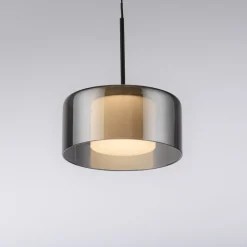 Paul Neuhaus LED-hengelampe Rika, Ø 15 cm, glass, dimbar Outlet
