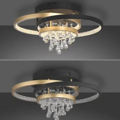 Paul Neuhaus LED-taklampe Rotazo, glass, CCT, dimbar| Led-Innendørs|Taklamper