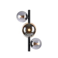 Paul Neuhaus Popsicle vegglampe, svart, glass, 29 cm, G9 Outlet