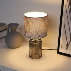 Pauleen Classy Velvet bordlampe med fløyelsskjerm| Bordlamper