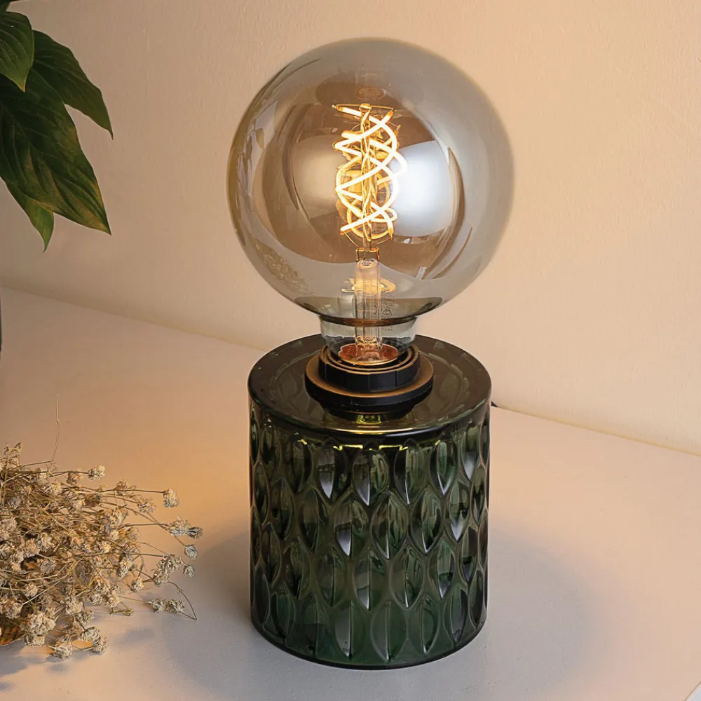 Pauleen Crystal Magic bordlampen av grønt glass New