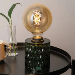 Pauleen Crystal Magic bordlampen av grønt glass New
