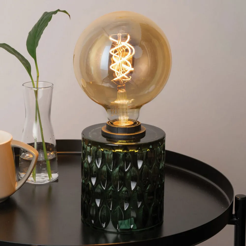 Pauleen Crystal Magic bordlampen av grønt glass New
