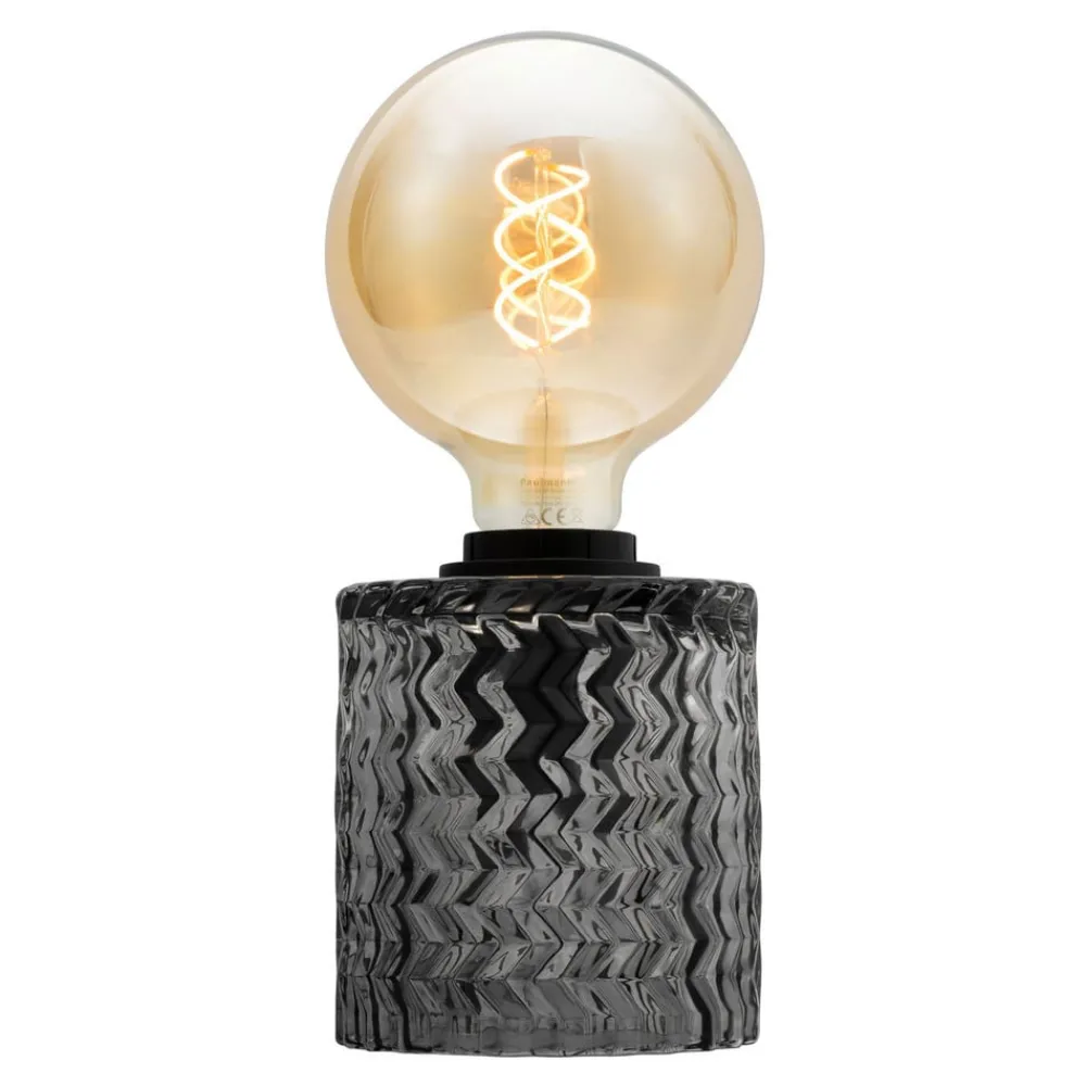 Pauleen Crystal Smoke bordlampe med glass-sokkel| Bordlamper