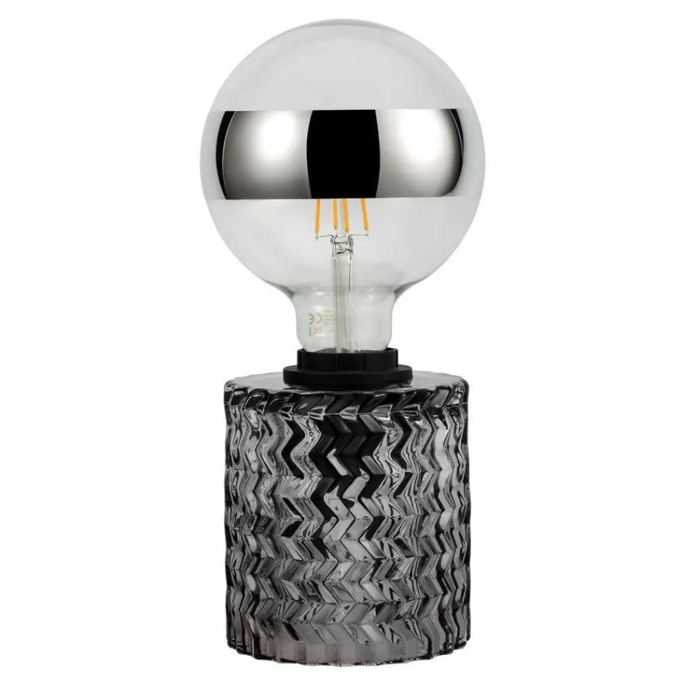 Pauleen Crystal Smoke bordlampe med glass-sokkel| Bordlamper