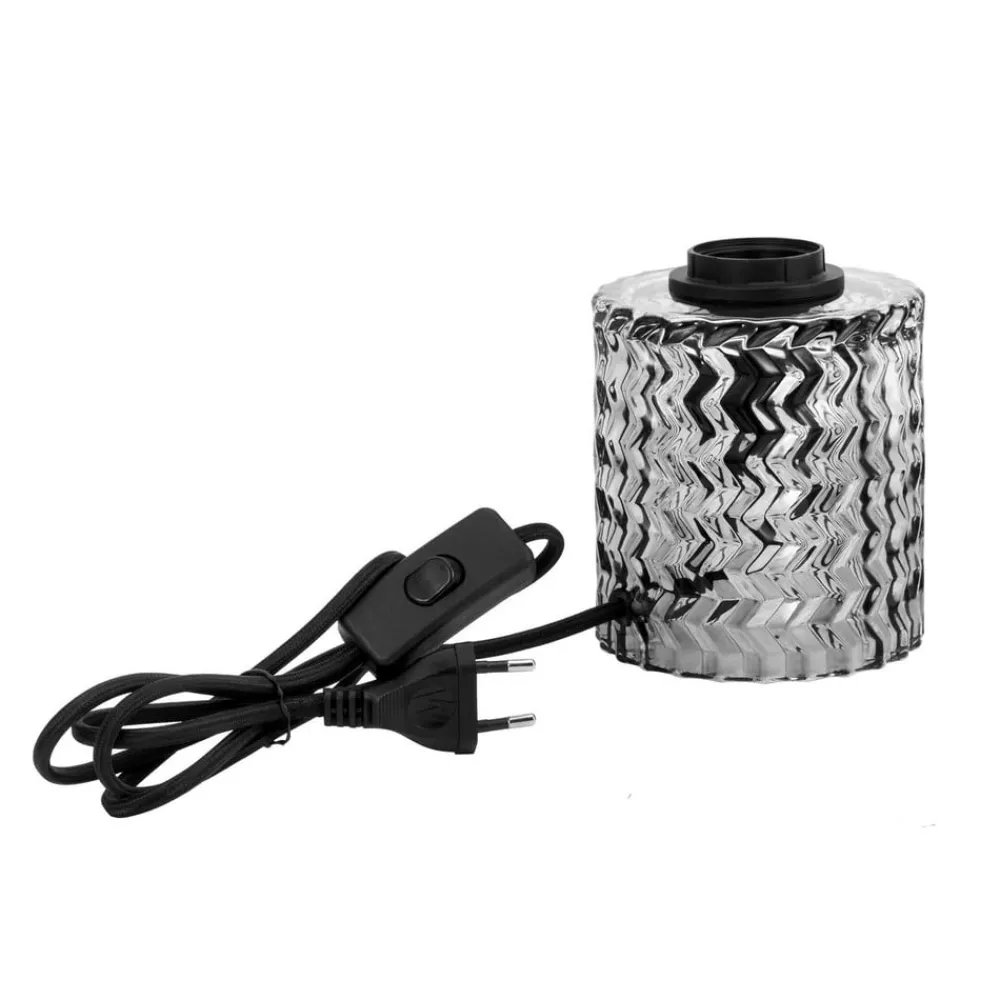 Pauleen Crystal Smoke bordlampe med glass-sokkel| Bordlamper