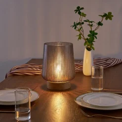 Pauleen Fancy Glamour E27-LED batteri taupe tre Discount