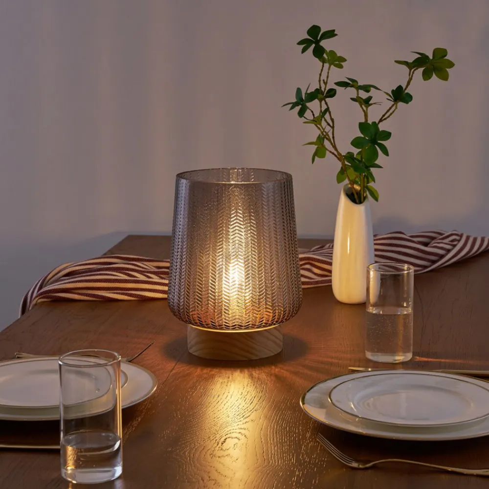 Pauleen Fancy Glamour E27-LED batteri taupe tre Discount