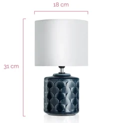 Pauleen Glowing Midnight bordlampe, hvit/blå| Bordlamper