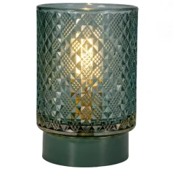 Pauleen Modern Glamour E14-LED turkis metallfot| Dekorasjonsbelysning