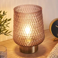 Pauleen Sparkling Glamour batteri grå/messing| Dekorasjonsbelysning|Bordlamper