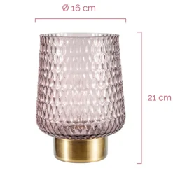 Pauleen Sparkling Glamour batteri grå/messing| Dekorasjonsbelysning|Bordlamper