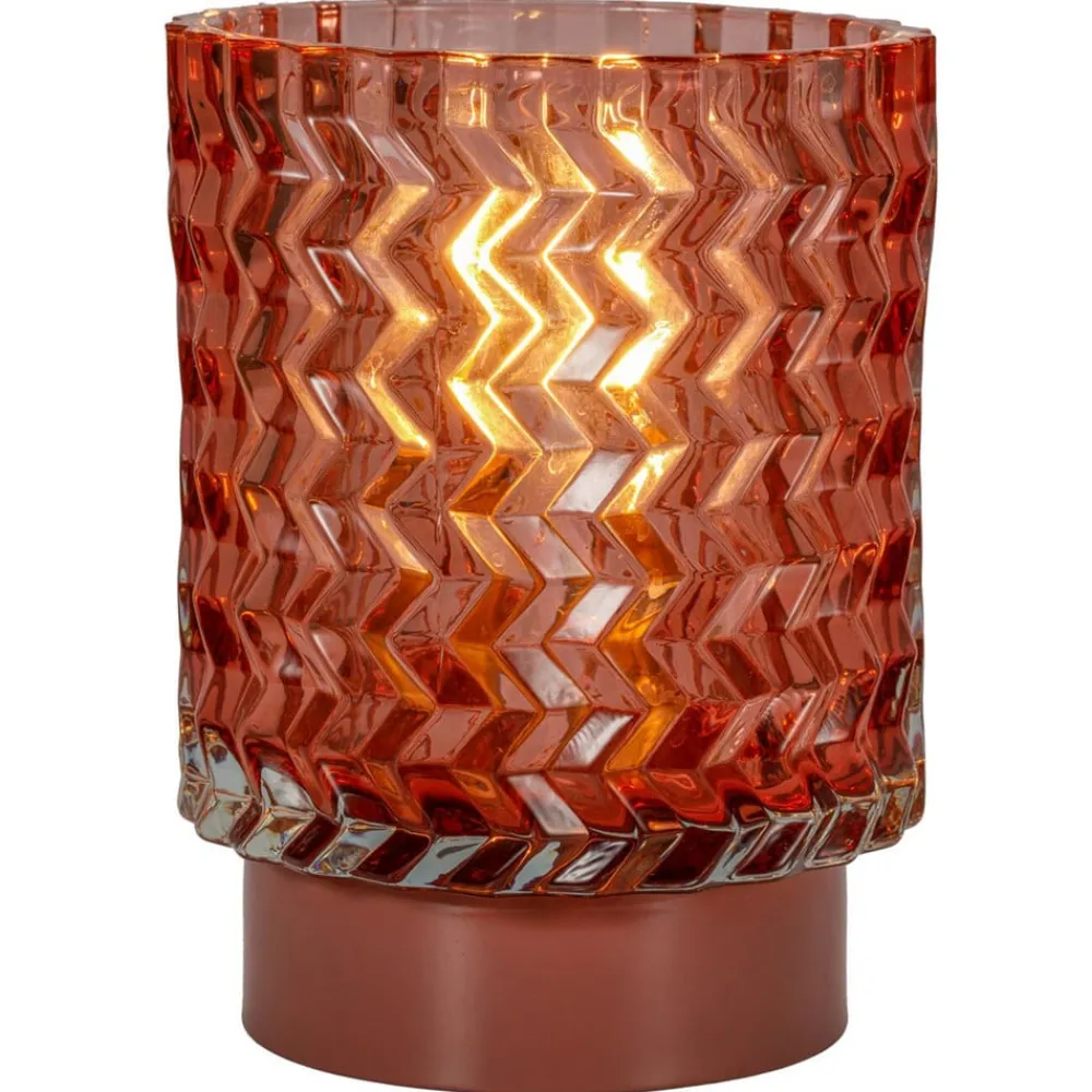 Pauleen Sweet Glamour E14-LED batteri rød metall| Dekorasjonsbelysning