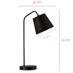 Pauleen True Elegance bordlampe helt i svart Sale