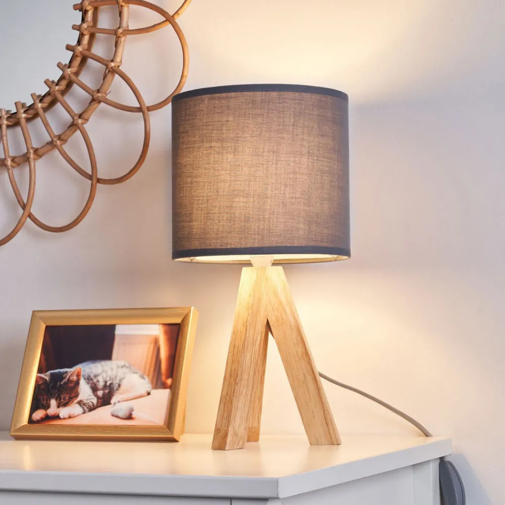 Pauleen Woody Love bordlampe med treramme Discount