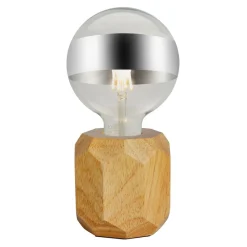 Pauleen Woody Sparkle bordlampe av lyst tre| Bordlamper