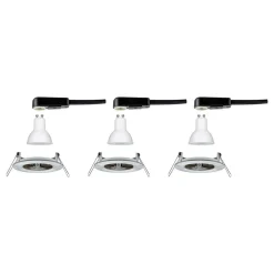 Paulmann 3 spot Nova rund, IP44, dimbar, jern Clearance