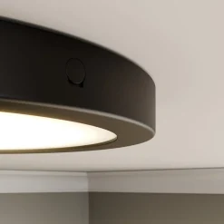 Paulmann Abia LED-panel Ø 30cm 2 700 K matt svart| Kontorbelysning|Led-Innendørs