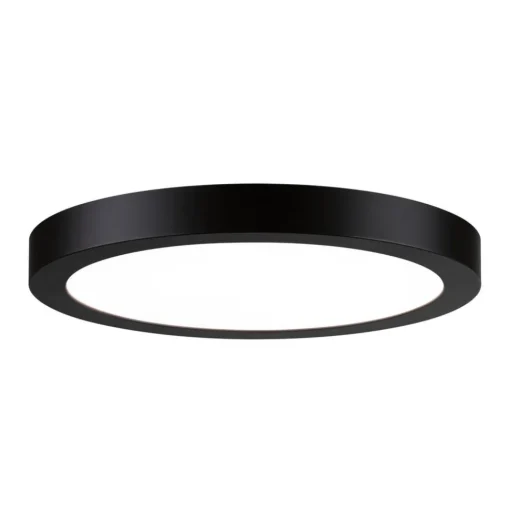 Paulmann Abia LED-panel Ø 30cm 4 000 K svart| Kontorbelysning