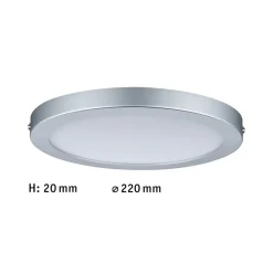 Paulmann Abia LED-taklampe Ø 22 cm krom Best