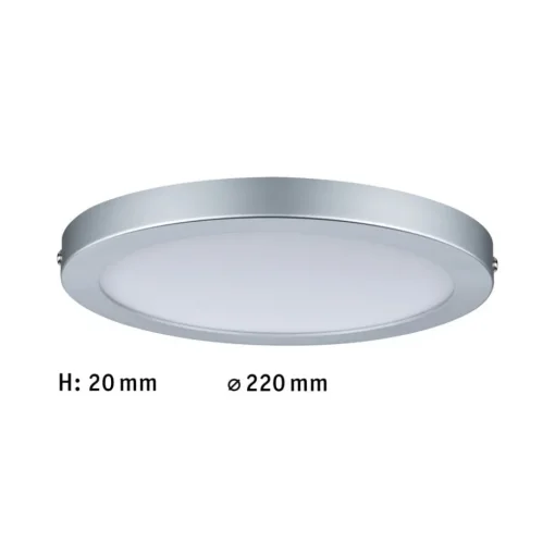 Paulmann Abia LED-taklampe Ø 22 cm krom Best