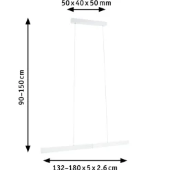 Paulmann Aptare LED-hengelampe, ZigBee, hvit| Smarthus Belysning