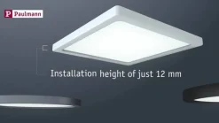 Paulmann Areo LED-panel rund svart 4000K Ø17,5 cm| Downlights