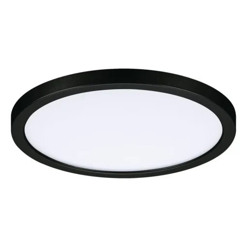 Paulmann Areo LED-panel rund svart 4000K Ø17,5 cm| Downlights