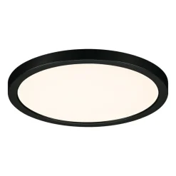 Paulmann Areo LED-panel rund svart 3000K Ø17,5 cm| Downlights