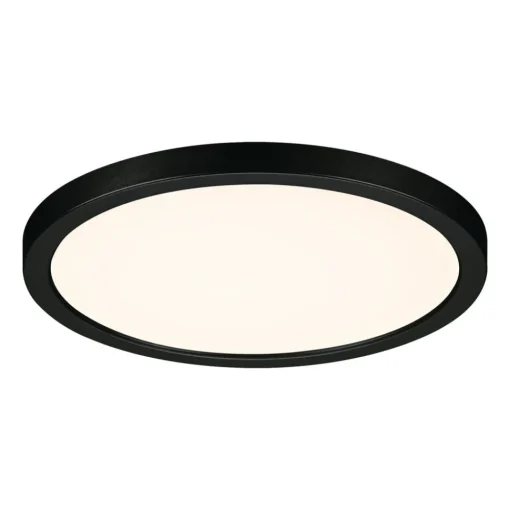 Paulmann Areo LED-panel rund svart 3000K Ø17,5 cm| Downlights
